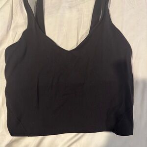 Lululemon Black Align Crop Tank Top Size 6